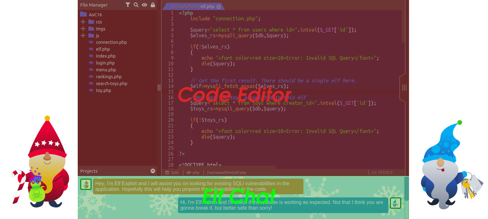 Code Editor Layout